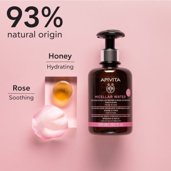 Apivita Cleansing Micellar Water Apă micelară calmantă pentru față și ochi - imagine 3